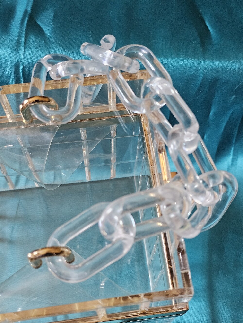 Clear Square Purse  Box - Picture 3 of 8